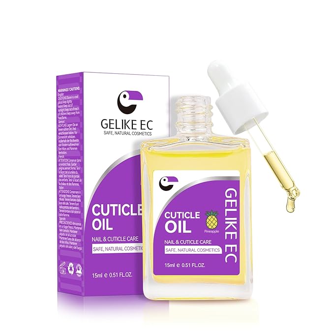 gelike ec Cuticle Cream Nail Treatment: Organic Natural Balm Moisturizing Repair Cuticles - Quick Absorption Deeply Nourish Nails for Frequent Hand Use Light Peach Scent 20g