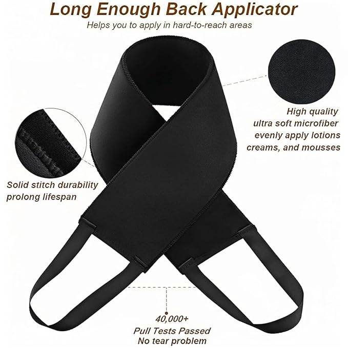 3 in 1 Self Tanning Mitts Self Tanner Mitt Tanning Glove Self Tan Mitt Back Self Tanning Brush for Self Tanner Brush Self Tanner Back Applicator Back Tanning Applicator