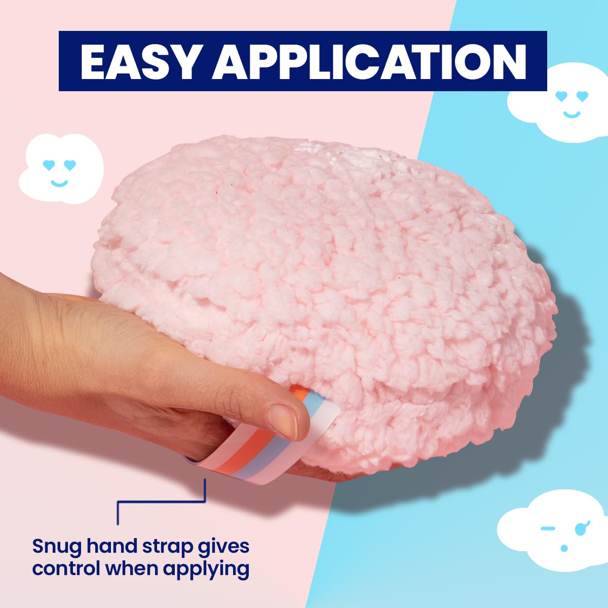 Megababe Dust Puff, Oversized Body (6” x 3”) Ultra-Soft Powder Puff