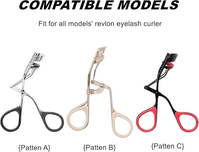 Compatible with Revlon Eyelash Curler Refills,60 Pack Colorful Lash Curlers Refill Compatible with Revlon Eyelash Curler,6 Colors.