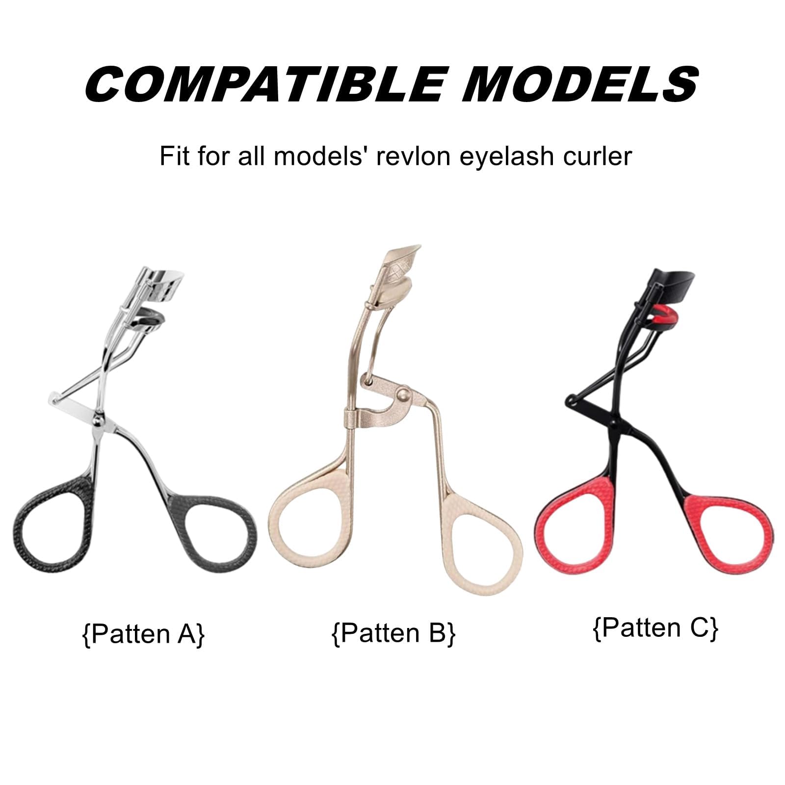 Compatible with Revlon Eyelash Curler Refills,48 Pack Colorful Lash Curlers Refill Compatible with Revlon Eyelash Curler,6 Colors.