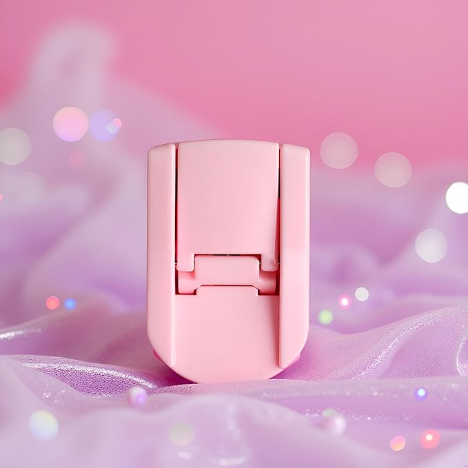 Pink Eyelash Curler with Soft Gentle Lash Pad,Lash Curler with Silicone Pad,Get Perfect Curl in 5 Seconds,Portable Travel Eyelash Curler Best Gifts for Women Makeup Tool Eyelash Curlers Makeup Brushes