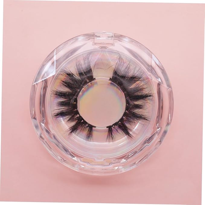 PartyKindom 3pcs Eyelash Storage Boxes Makeup Organizer for False Lashes Compact Eyelash Case Rational Design for Travel and Cosmetic Bags