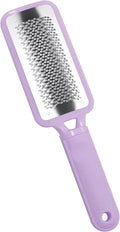 Foot Callus Remover – Professional Stainless Steel Foot File for Dead Skin, Callus & Hard Skin Removal – Ergonomic Design for Smooth, Baby-Soft Feet (Purple)