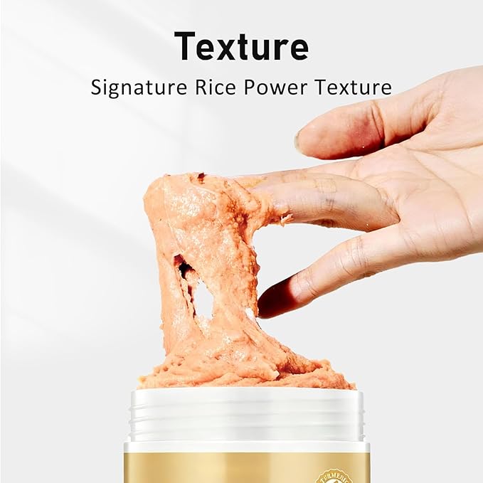OUPEICHARM Turmeric Rice Mochi Face Cleanser Wash Cream,Moisturizing,Deep-Cleansing,Oil Control,Makeup Cleansing Balm for Women for All Skin Types（5.29oz）