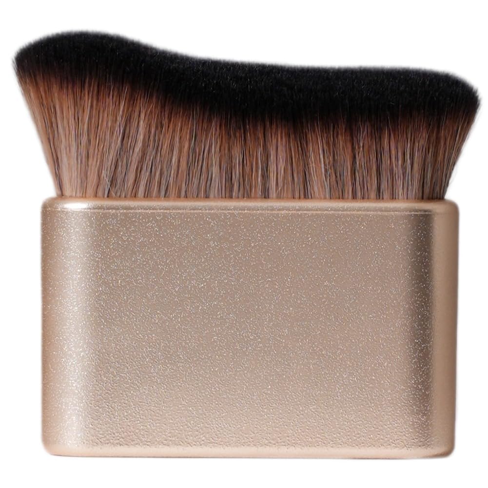 GOERTI Premium Body Makeup Brush - Streak-Free Self Tanner Applicator & Kabuki Blending Brush for Sunless Tanning, Leg Makeup, Foundation, Bronzer & Body Shimmer | Ultra-Soft Dense Vegan Beauty Tool