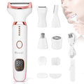 Electric Razors Shaver for Women - 5 in 1 Womens Electric Razor Bikini Trimmer for Women and Wet/Dry and Rechargeable Lady Shaver Razors for Nose Hair Face Eyebrow Arms Legs Armpit Pubic Area