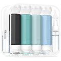 Redfly 17 Pack Travel Bottles for Toiletries, Tsa Approved 3oz Travel Size Containers, Leak Proof Travel Size Toiletries Bottles Silicone, BPA Free Refillable Shampoo Conditioners Kits, Gray