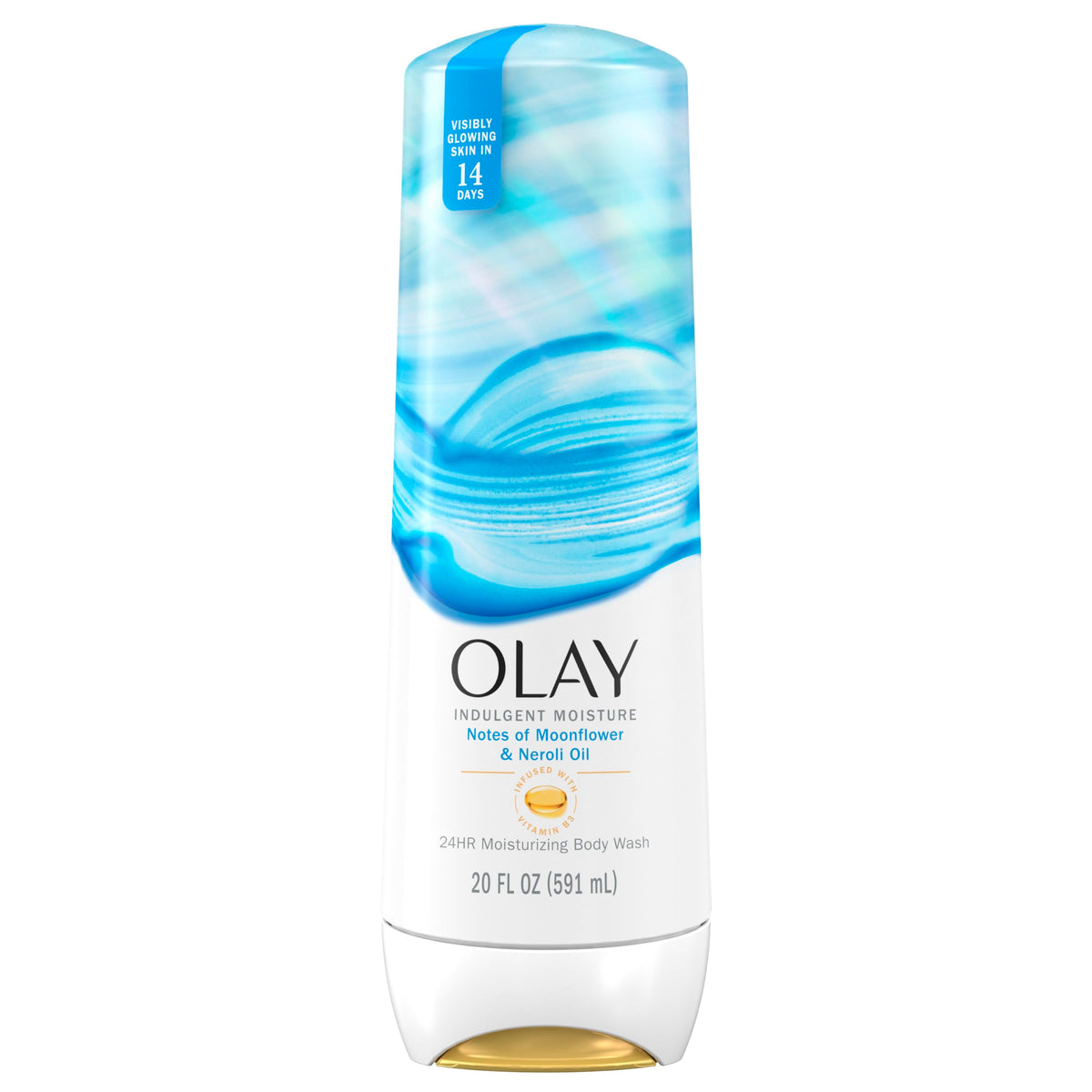 Olay Body Wash for Women, Indulgent Moisture, 24hr Moisturizing & Nourishing Formula, Infused with Vitamin B3 Complex, Luxurious Fragrances, Mango Butter & Vanilla Orchid Scent, 20 fl oz
