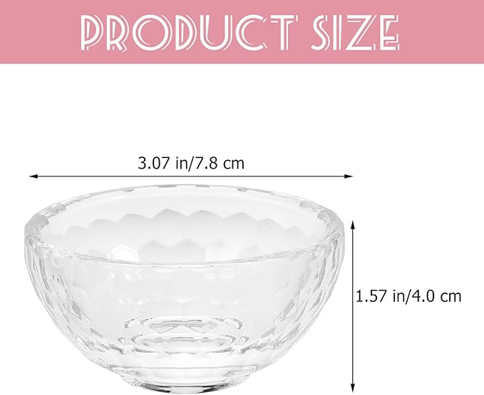 Essential Oils Bowl Clear Bowl Skincare Mask Mixing Spa Oil Aroma Salon Mask for Home Facial Mixing Essential s Container for Home
