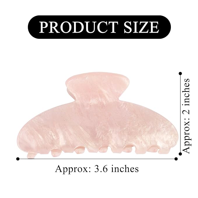 Canitor Hair Claw Clips for Women Acrylic Marbled Hair Clips for Thick Thin Hair Emi Cute Hair Accessories Stocking Stuffers Preppy Teen Girl Gifts Trendy Stuff
