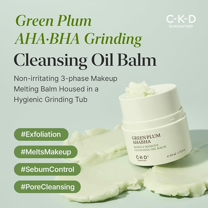 CKD Green Plum Grinding Cleansing Balm with AHA & BHA