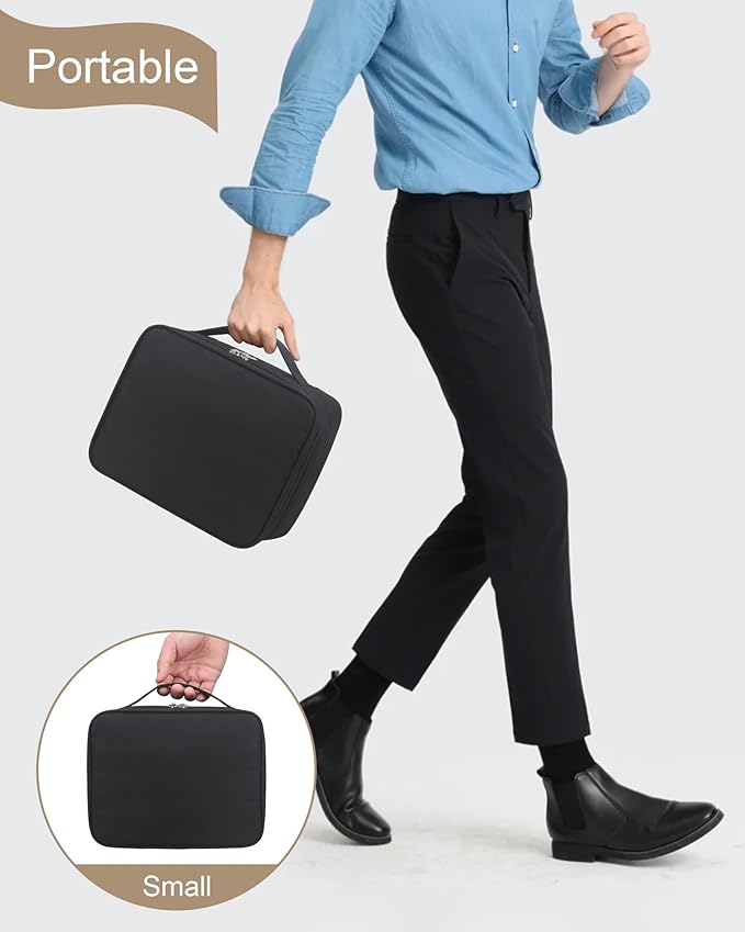 Meiiy Barber Tool Bag, Large Hair Clipper Bag, Black