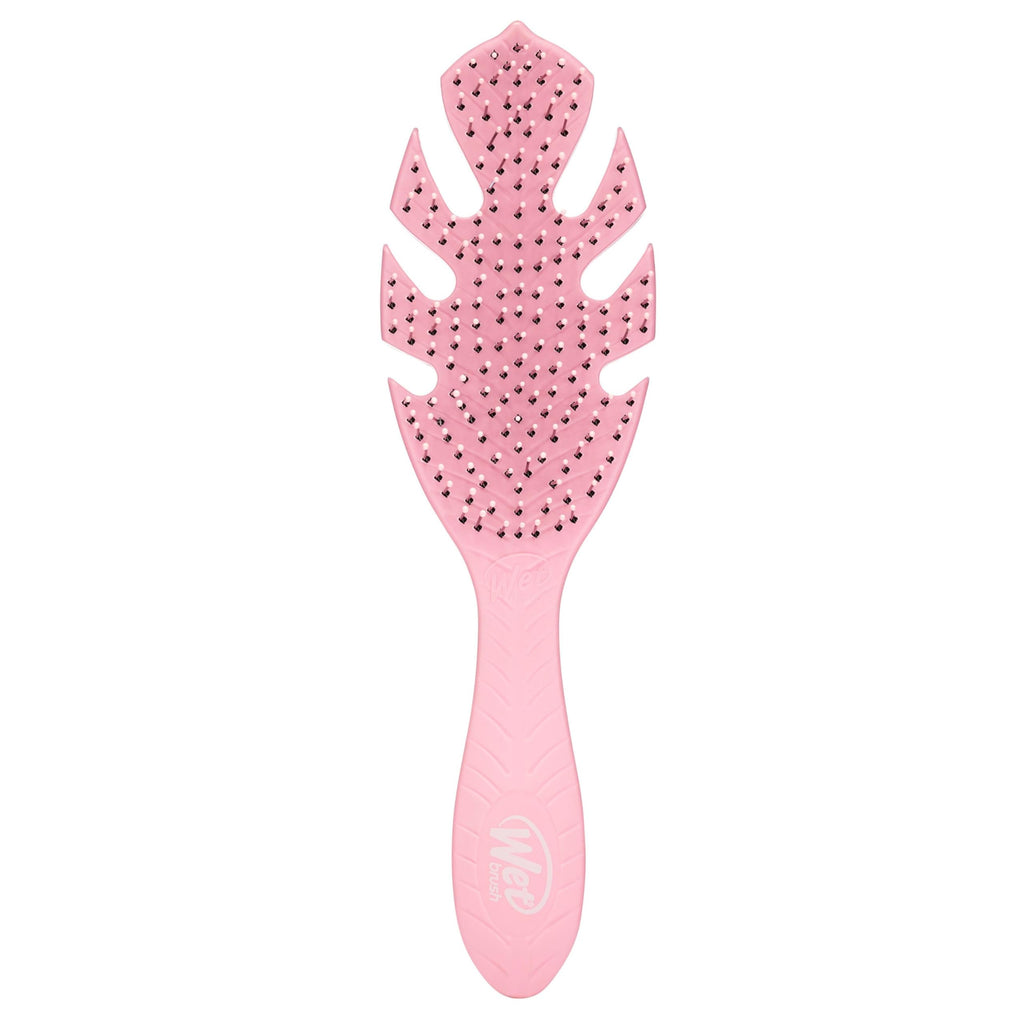 Wet Brush Go Green Hair Detangler Brush, Pink - Detangling Hair Brush - Ultra-Soft IntelliFlex Bristles Glide Through Tangles & Gently Loosens Knots While Minimizing Pain, Split Ends & Breakage