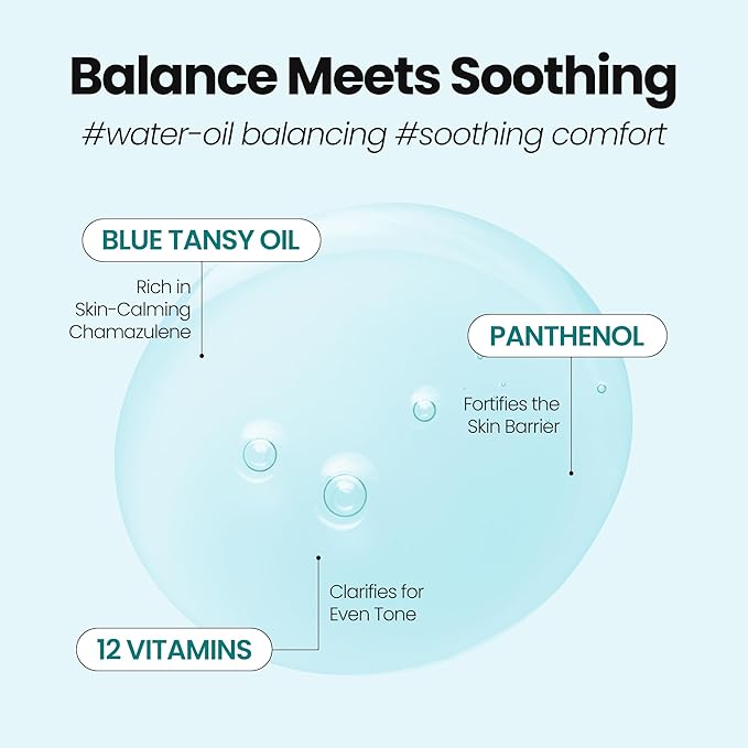 [K-Beauty] Blue Tansy Oil to Foam - All-in-One Korean Face Wash Oil-Based Foaming Facial Cleanser - Excess Sebum & Oil Control - Gentle Makeup Deep Cleansing Oil for Oily Skin Types 3.88 fl oz
