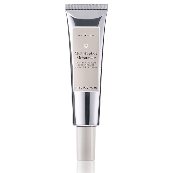 Naturium Multi-Peptide Moisturizer Jumbo, Hydrating & Smoothing Skin Care, Moisturizes with Ethylated Vitamin C & Panthenol, 3.4 oz