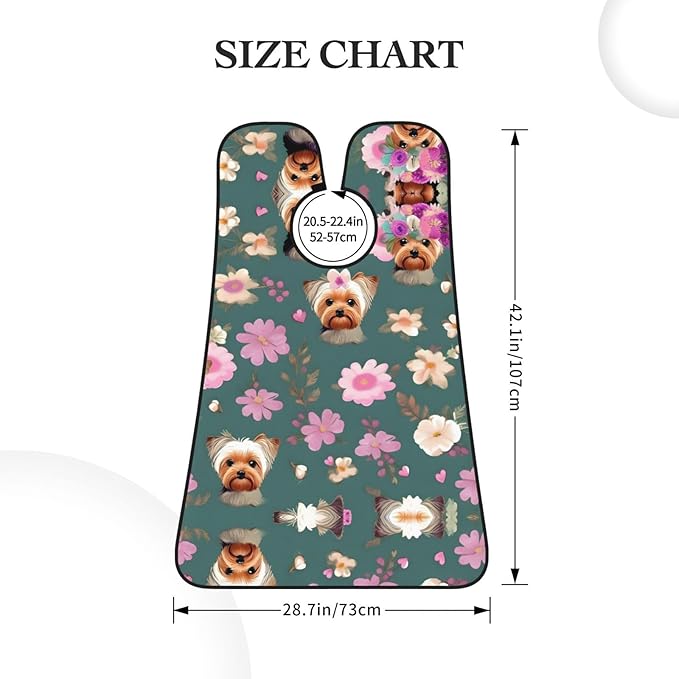 Jellyfish Pattern Print Beard Bib Shaving Apron, Beard Hair Trimming Cape Gift For Dad