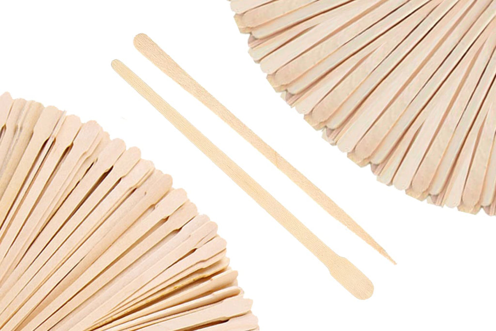 Mibly 1000 Pcs Wooden Wax Sticks - Eyebrow, Lip, Nose Small Waxing Applicator Sticks for Hair Removal and Smooth Skin - Spa and Home Usage