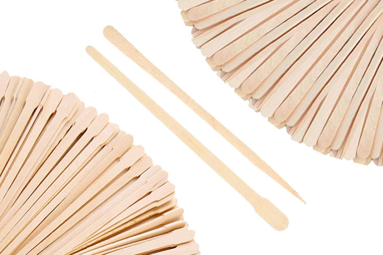 Mibly 1000 Pcs Wooden Wax Sticks - Eyebrow, Lip, Nose Small Waxing Applicator Sticks for Hair Removal and Smooth Skin - Spa and Home Usage
