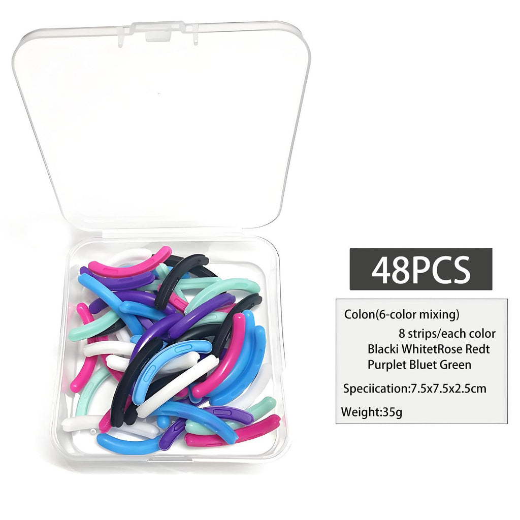 Compatible with Revlon Eyelash Curler Refills,48 Pack Colorful Lash Curlers Refill Compatible with Revlon Eyelash Curler,6 Colors.