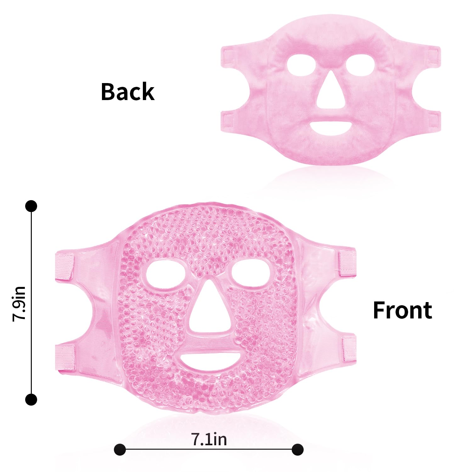 CONBELLA Cold Face Eye Masks Ice Face Mask Hot Cold Compress