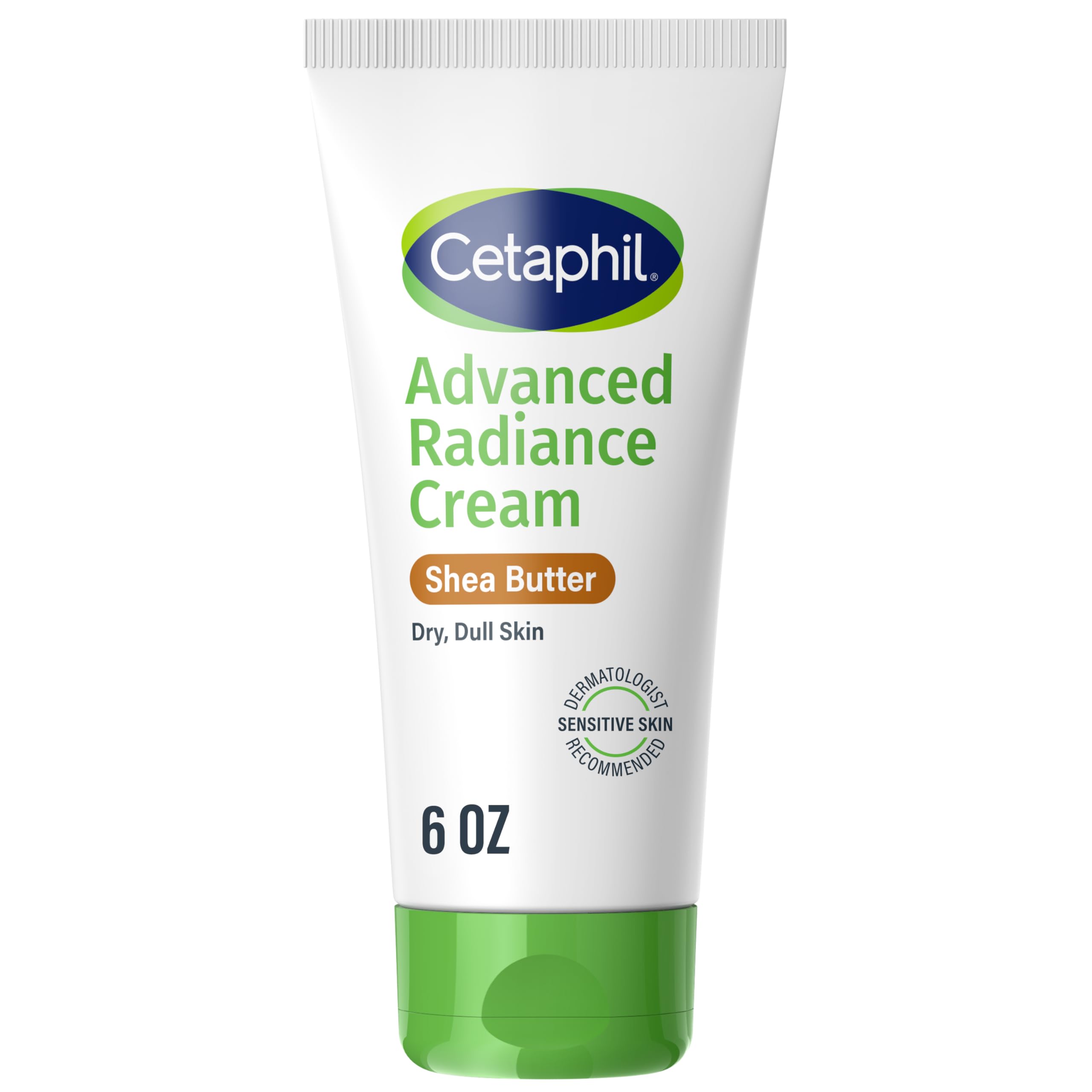 Cetaphil Advanced Radiance Face Cream, Shea Butter, Fragrance Free, 6 oz
