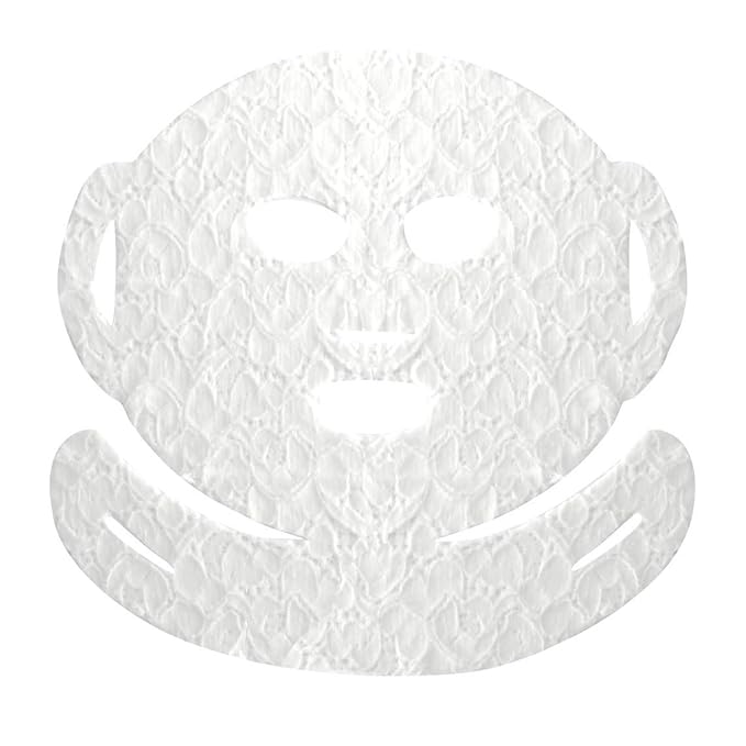 LACE YOUR FACE Patented Compression Facial Mask, AS SEEN ON SHARK TANK, Reusable Biodegradable Cotton Anti Aging Skin Care, Brightening Bearberry, 4 pack