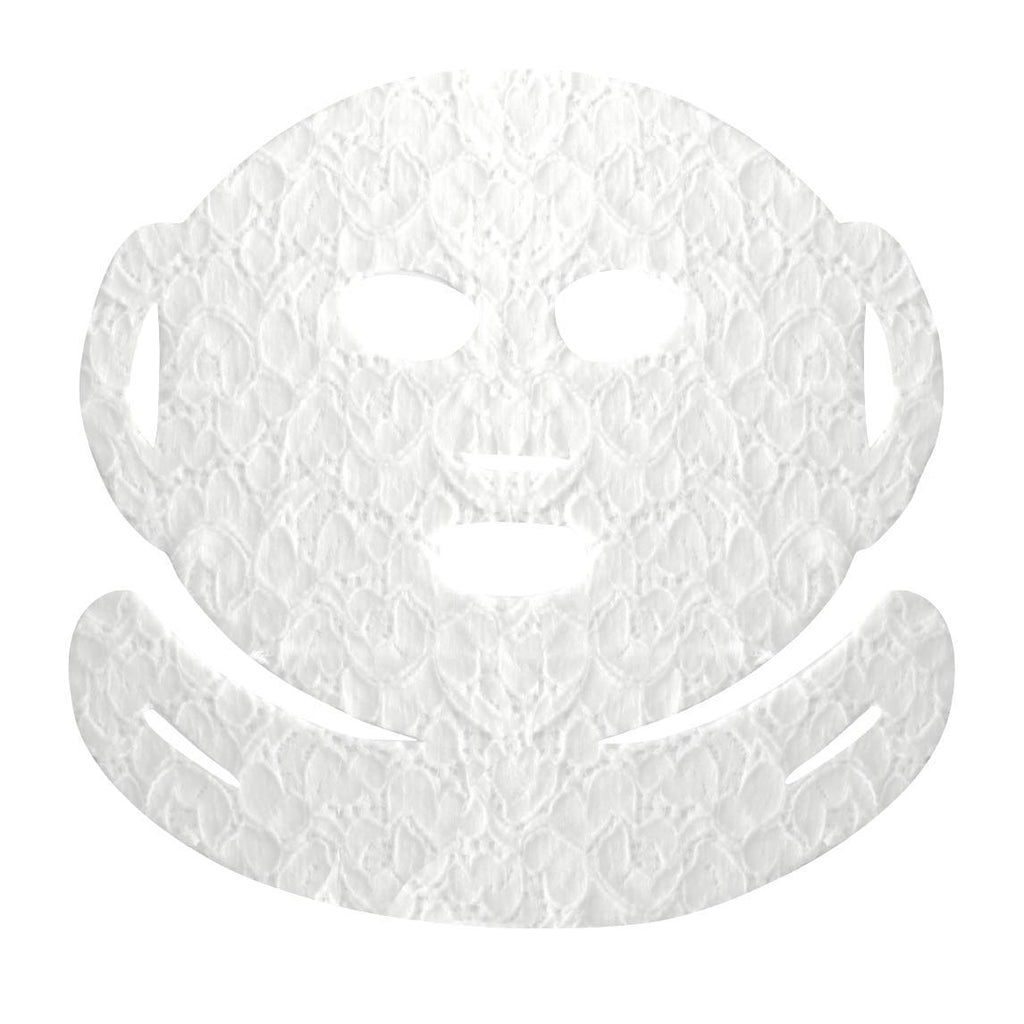 DERMOVIA LACE YOUR FACE Patented Compression Facial Mask, AS SEEN ON SHARK TANK, Reusable Biodegradable Cotton Skin Care, Clarifying Mulberry, 4 pack
