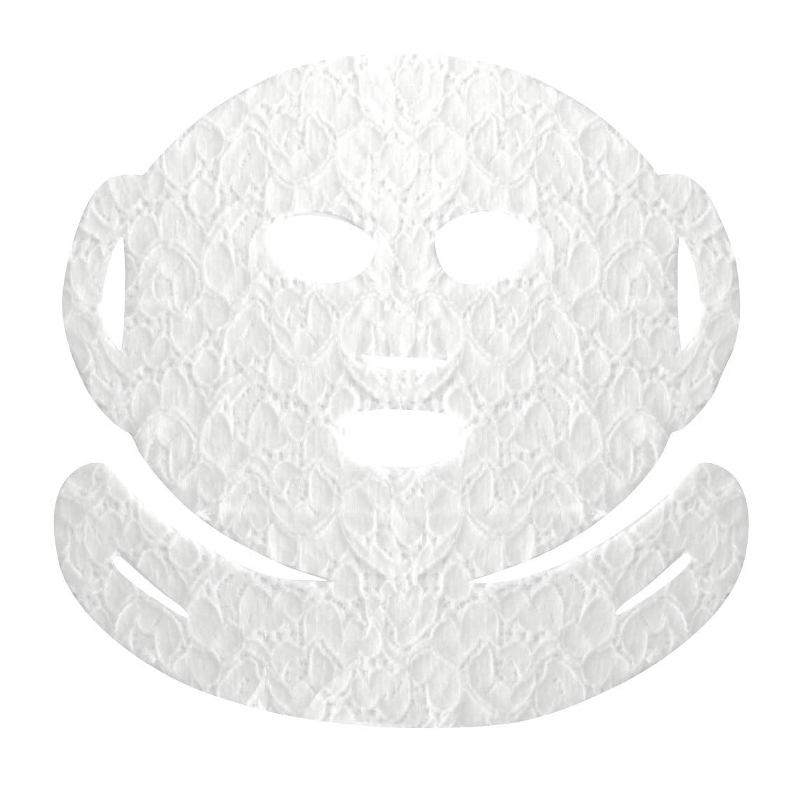 DERMOVIA LACE YOUR FACE Patented Compression Facial Mask, AS SEEN ON SHARK TANK, Reusable Biodegradable Cotton Skin Care, Clarifying Mulberry, 4 pack