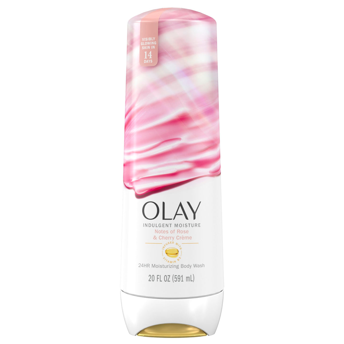 Olay Body Wash for Women, Indulgent Moisture, 24hr Moisturizing & Nourishing Formula, Infused with Vitamin B3 Complex, Luxurious Fragrances, Mango Butter & Vanilla Orchid Scent, 20 fl oz