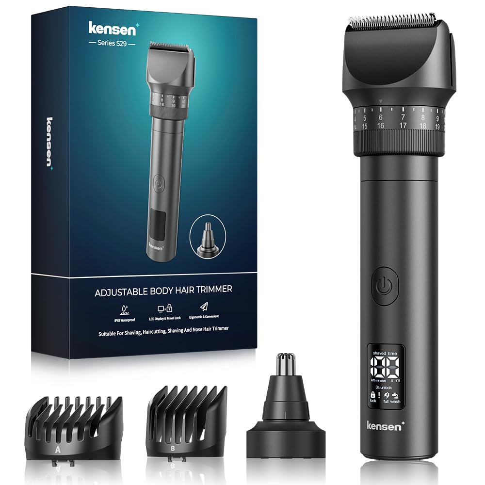 kensen Beard Trimmer for Men, 42 Adjustable Length Setting Mustache Trimmer