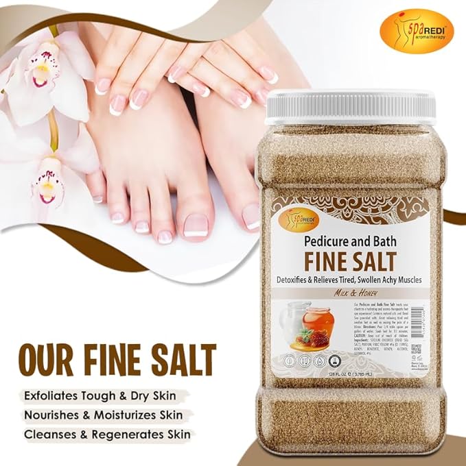 SPA REDI Professional Pedicure Foot Soak & Mineral Replenishment Whirlpool Treatment, Therapeutic Hydration, Not Dehydration, Replenishes Skin Barrier and Protects Salon Equipment Longevity 128 Oz