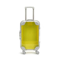 Kiyza False Eyelash Storage Box, Portable Travel Organizer Mini Luggage False Eyelash Tray Makeup Tool (YELLOW)