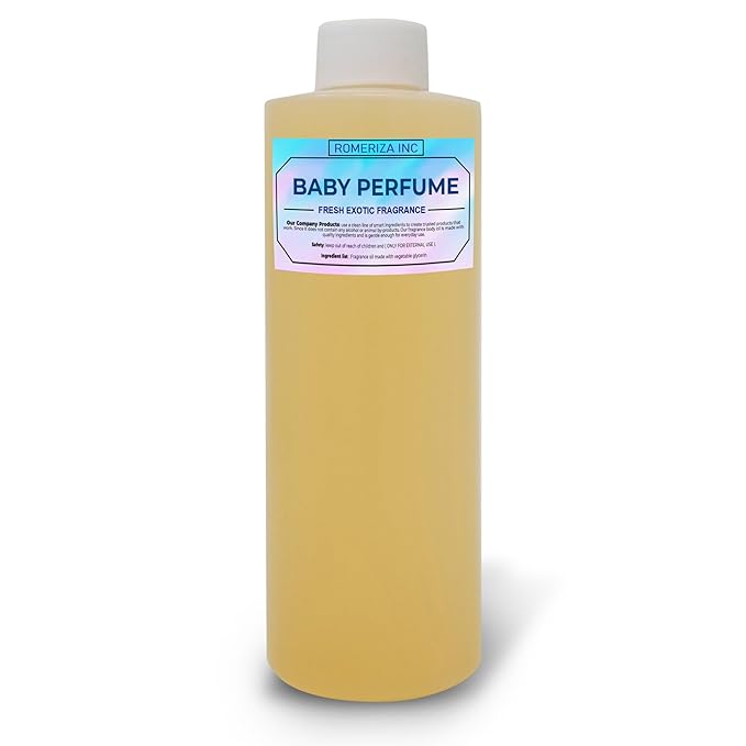 ROMERIZA INC. 16 Fl Oz Baby Perfume Fragrance Body Oil, Luxury Unisex Oil