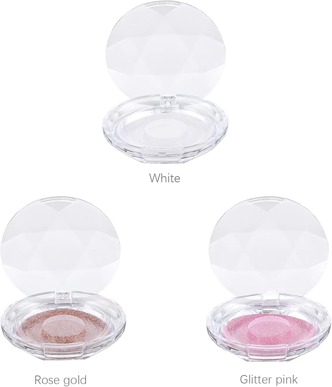 3 Pcs Empty Eyelash Case Holder Container Storage Organizer for False Lashes - Crystal Plastic Travel Individual Lashes Holder - Paper