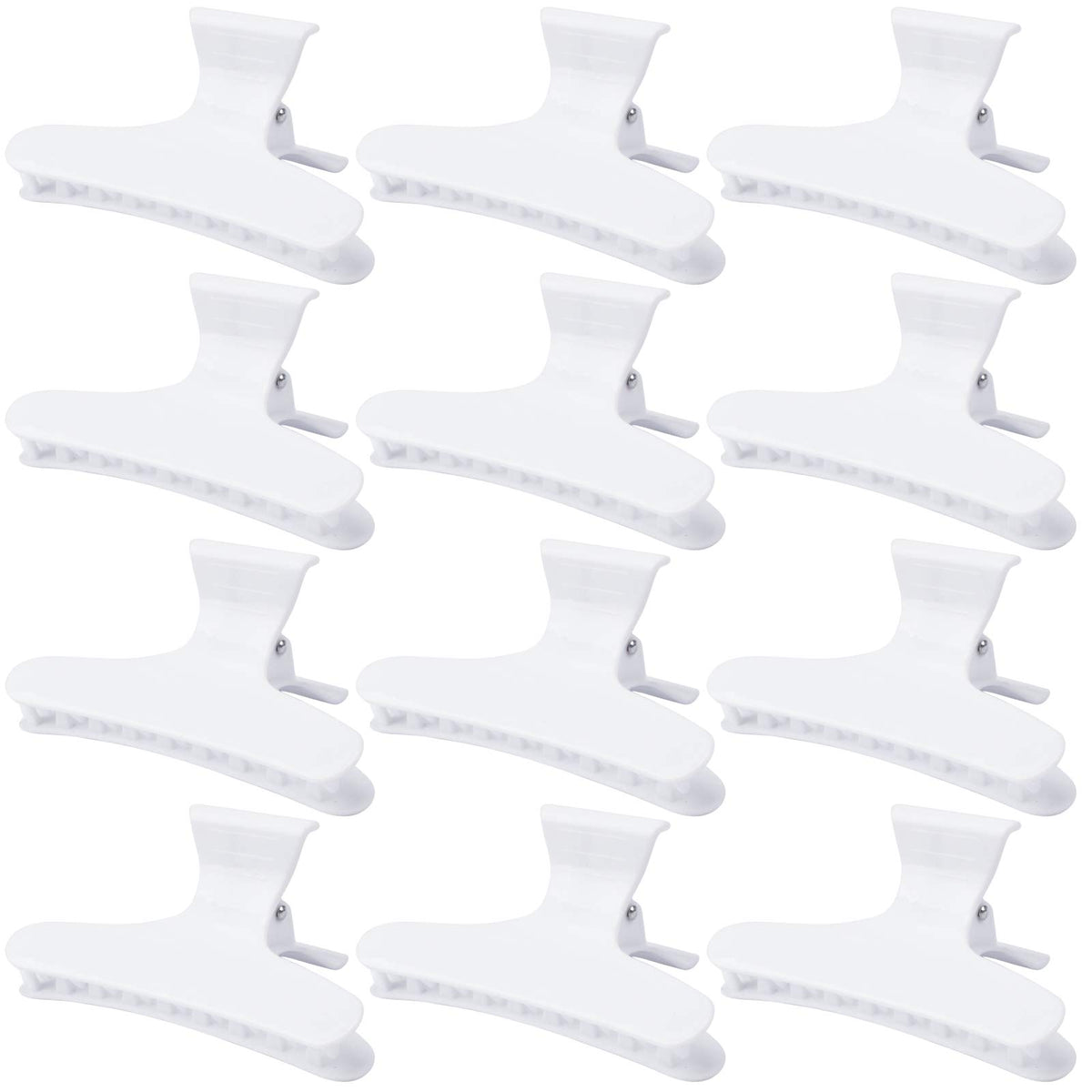 Ondder Rose Red Butterfly Hair Claws Clamps for Sectioning, Coloring, and Styling - Pro Salon Hair Accessories for Women, Girls, Men