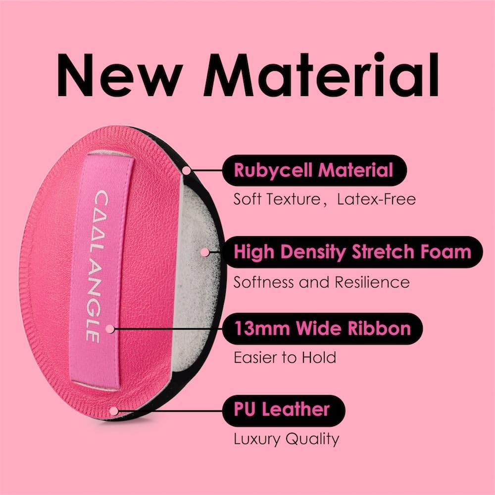 COOL-ANGLE Latex-Free Makeup Blender Sponges, Medium, Pink, 5 Pcs