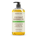Majestic Pure Coconut Massage Oil, Moisturizing Body Oil, 8 Fl Oz