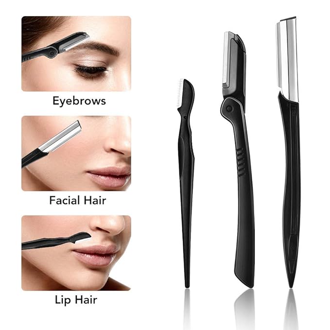 Eyebrow Kit, Multipurpose Exfoliating Dermaplaning Tool Face kits for Women Girl, Eyebrow Grooming Set (9 in 1)