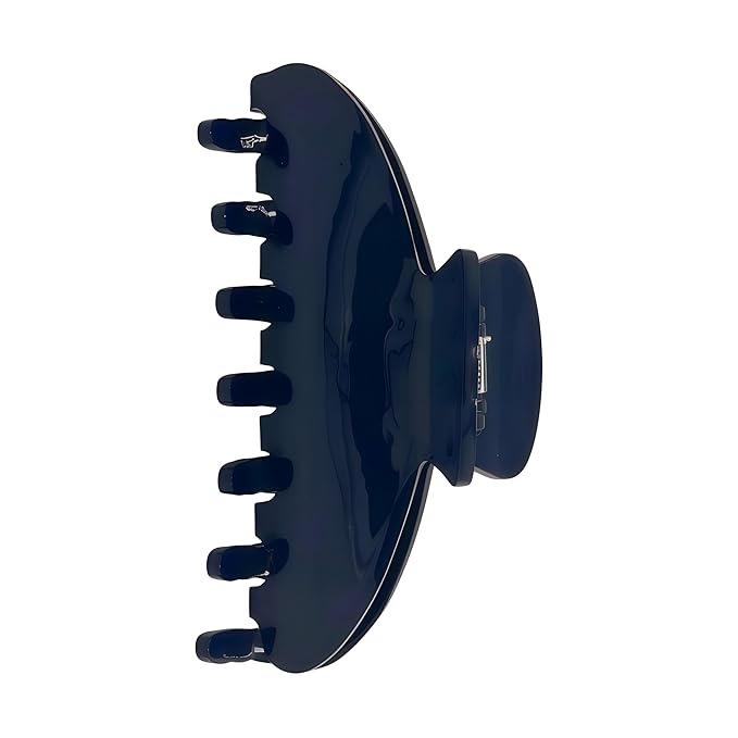 OideGuiing Durable Acetate Hair Clips - 4-Inch Dark Blue Claw Clips for Fine and Thick Hair (Dark Blue)