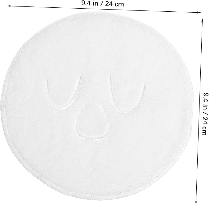 2pcs Coral Fleece Hot Compress Towel for Face Care Soft Mask Towel for Warm Cold Therapy for Spa and Home for Women