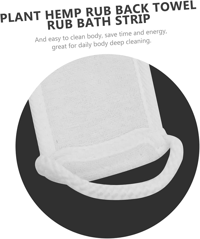 PartyKindom 2pcs Exfoliating Bath Bands Double-Sided Scrubber for Back Wash Strap Bath Body Strap Exfoliating Towel Wash Strip