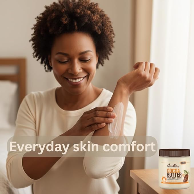 Queen Helene Cocoa Butter Creme – Deep Hydrating Cocoa Butter Formula for Smooth Radiant Skin | 15 oz Jar | 3 Pack