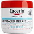 Eucerin Advanced Repair Body Cream, Urea Enriched, Unscented Body Cream for Dry Skin With Triple Moisturizing Complex, 16 OZ Jar