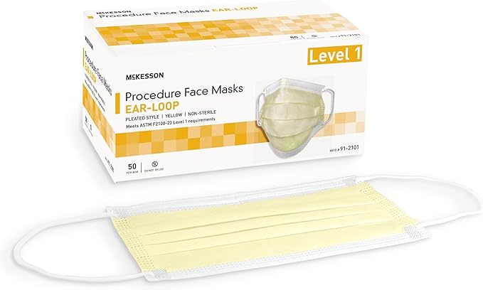 McKesson Procedure Mask Pleated 91-2101