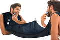 My Perfect Goatee Beard Bib Apron for Men - Superior Lock-Down Suction Cups - Hair Clippings Catcher - Waterproof Cape with Storage Pouch - Adjustable Neck Strap