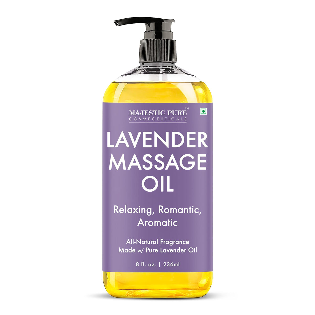 Majestic Pure Cellulite Massage Oil, Toning Body Blend, 8 Fl Oz, 2-Pack