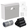 FAOEHN Sanitary Napkin Receptacle with Hygiene Disposal Bags and Trash Bag, 9.4x7.8x3.5 inches Stainless Steel Wall Mounted Feminine Hygiene Bin for Bathroom, Office (Silver)