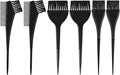 oruola 6pcs Hair Dye Brushes, Hair Coloring Brush, Professional Salon Color Brushes for Hairs Stylist,3 Styles Hairs Tint Dyeing Brush Set for Coloring and Dyeing