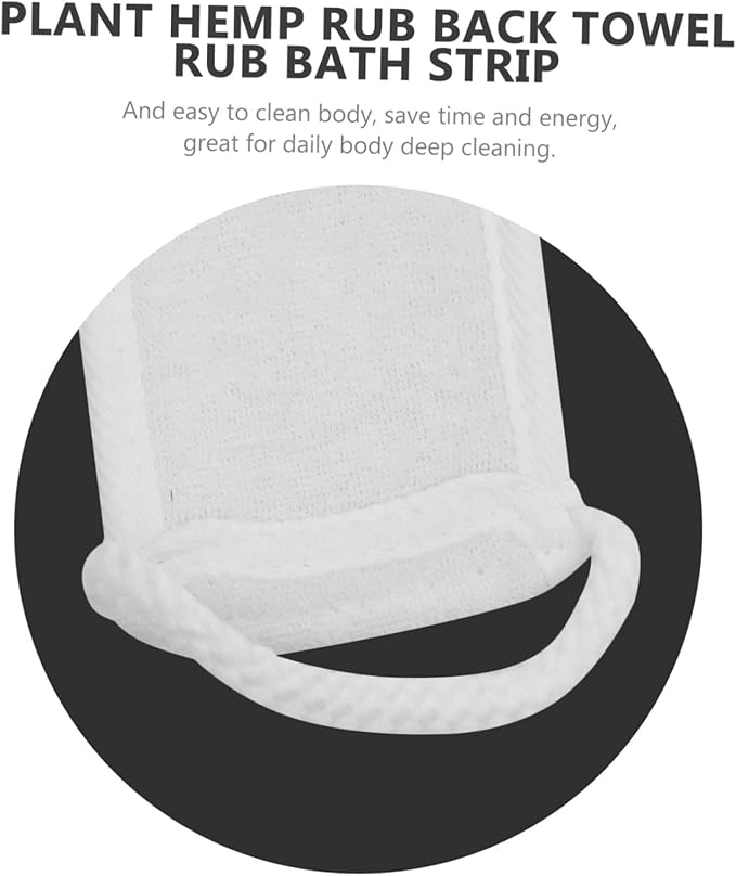 VALICLUD Exfoliating Back Scrubber Wash Strip 2pcs Set Double-Sided Body Scrub Bath Bands for Deep Cleansing and Skin Care
